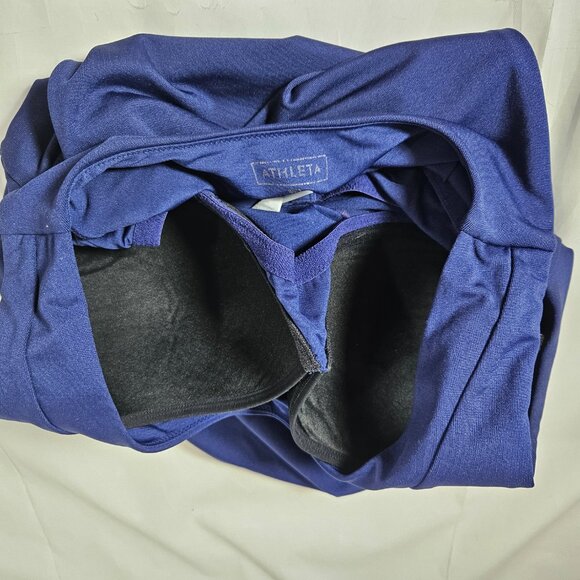 Athleta Blue Tank Top with Bra Insert Women's Size 36D Fitted - Picture 4 of 6